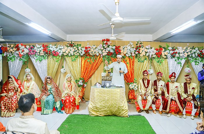 হেযবুত তওহীদের এমামের উদ্যোগে একসাথে যৌতুকবিহীন চার বিয়ে